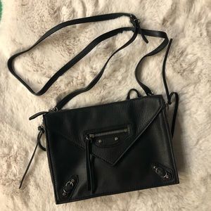 Balenciaga Black Papier Triple XS Zip Around